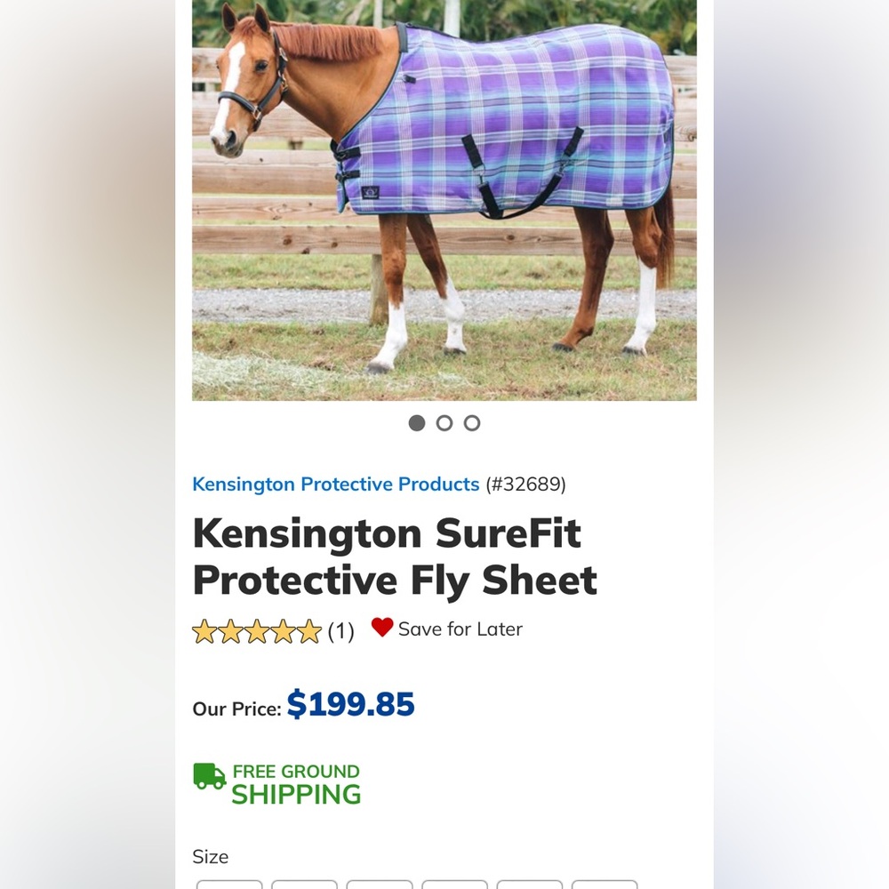 Horse fly sheet - Kensington brand